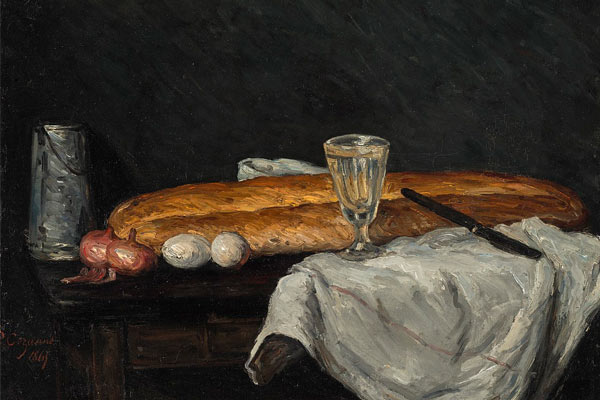 Paul Cezanne - Le pain et les oeufs - thumbnail