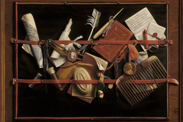 Samuel van Hoogstraten - Trompe loeil Still life - thumbnail