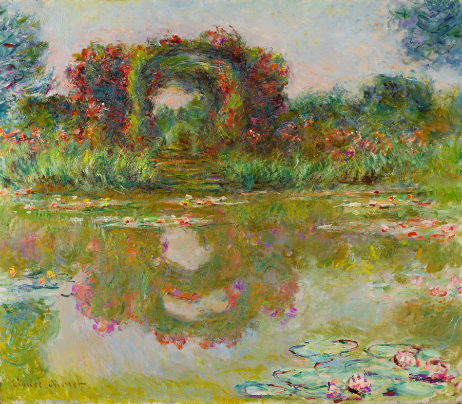Claude Monet - Los arcos de rosas de Giverny - 1913