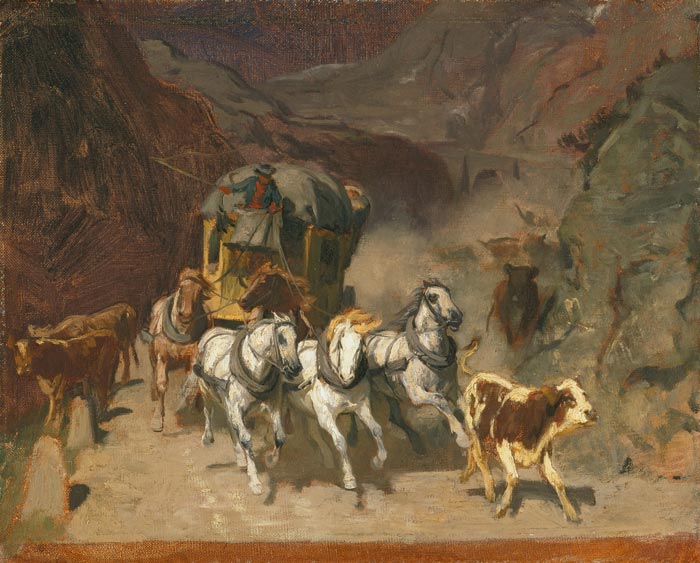 Rudolf Koller - Study for Idyll at Hasliberg - thumbnail