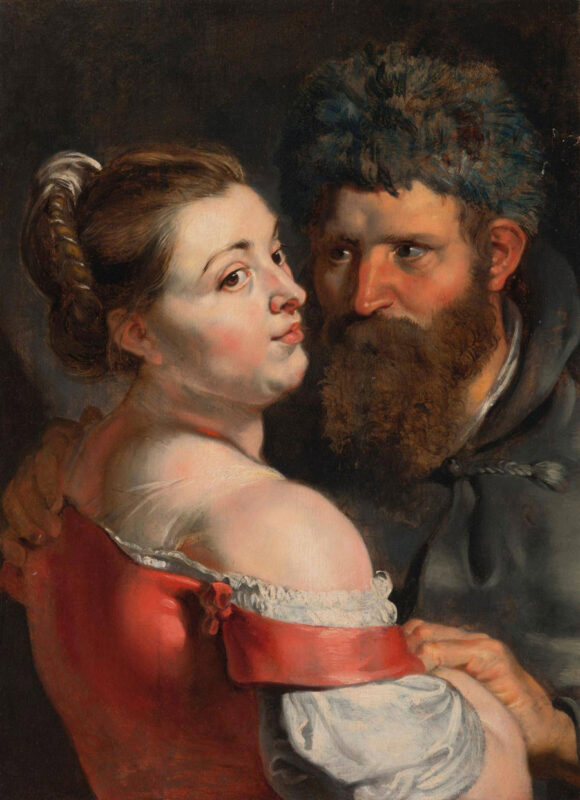 Peter Paul Rubens - Un marinero y una mujer abrazando - 1615-18