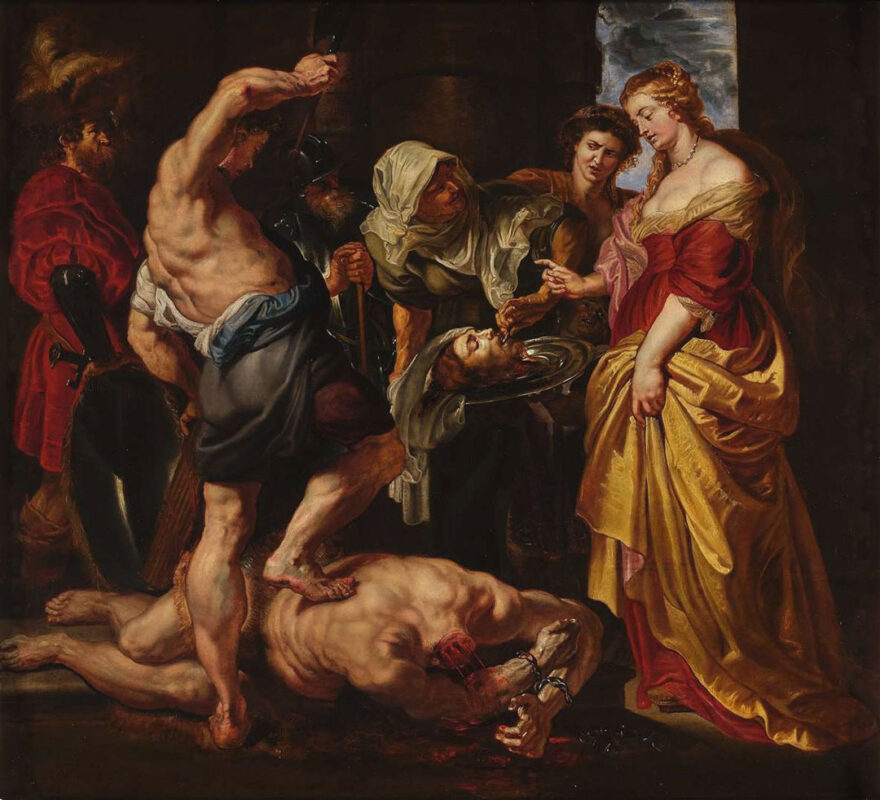Peter Paul Rubens - The head of Saint John the Baptist presented to Salome