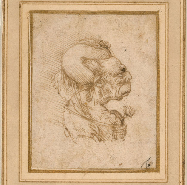 Leonardo da Vinci - Grotesque Head of an Old Woman - 1489-1490