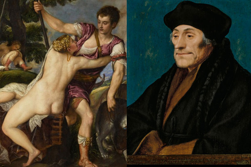 Titian Venus - Holbein Erasmus
