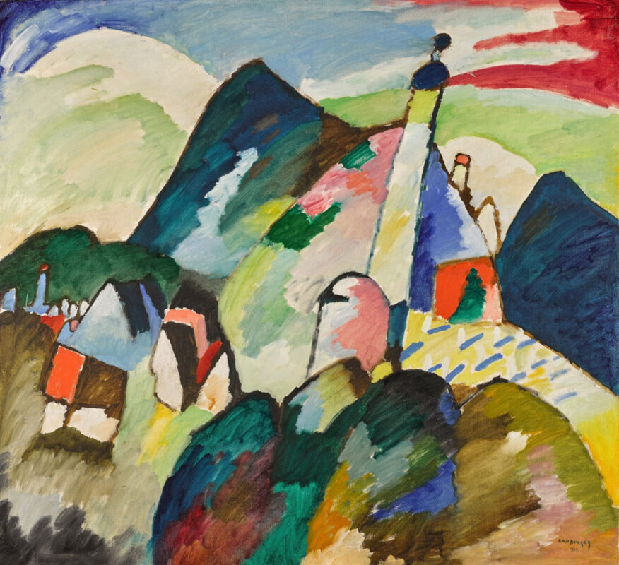 Wassily Kandinsky - Murnau mit Kirche II - 1910
