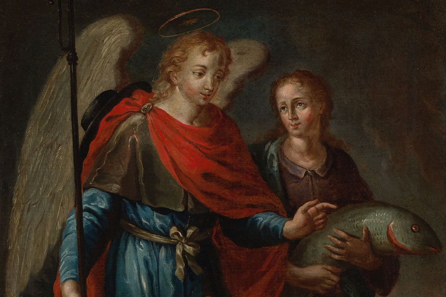 Campeche y Jordan - Tobias and the Angel - detail - 1787