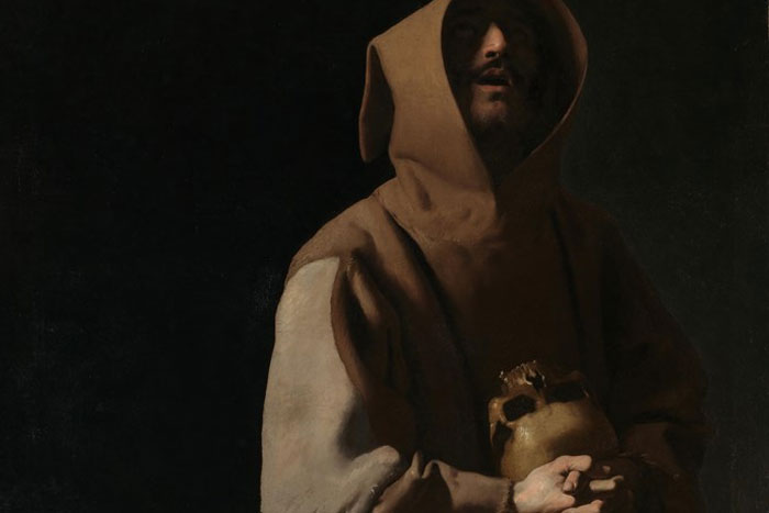 Francisco de Zurbaran - Saint Francis in Meditation - thumbnail