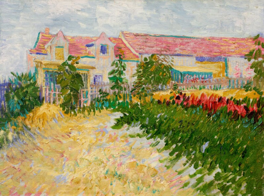 Vincent van Gogh - Jardin devant le Mas Debray - 1887