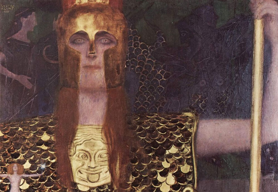 Gustav Klimt - Palas Atenea - 1898 - detail