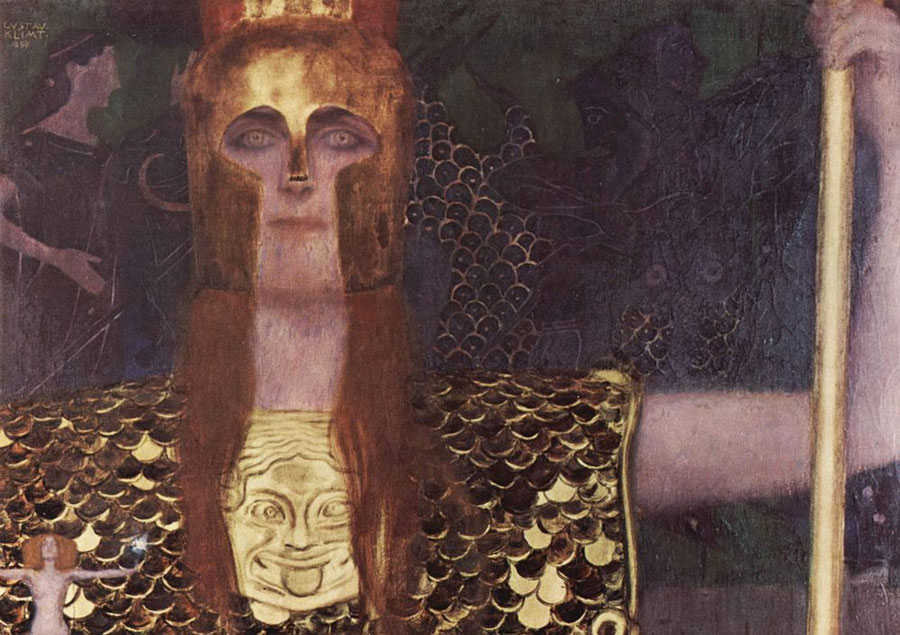 Gustav Klimt - Palas Atenea - 1898 - detail