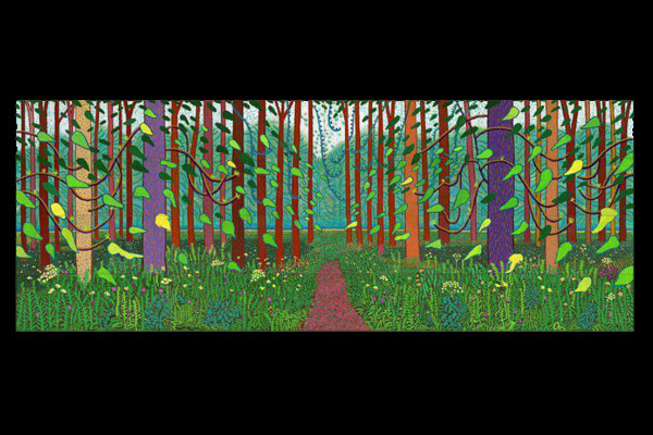 David Hockney - La llegada de la primavera en Woldgate - 2011