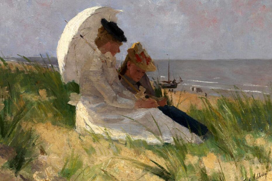 Ferdinand Hart Nibbrig - On the Dunes of Zandvoort - 1892