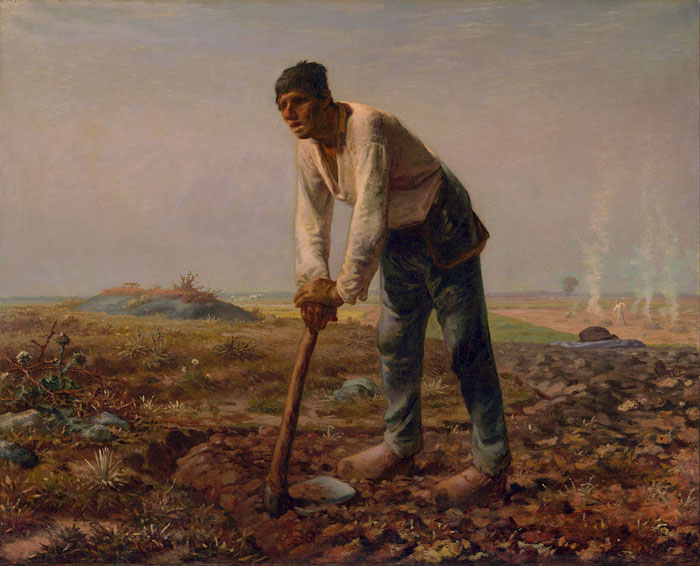 Jean-Francois Millet - Man with a Hoe - thumbnail