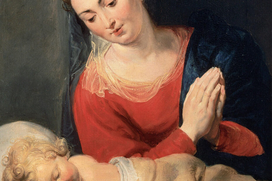 Peter Paul Rubens - The Virgin in Adoration of the Child - detail