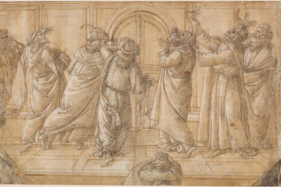 Sandro Botticelli - The Devout Jews at Pentecost - ca 1505