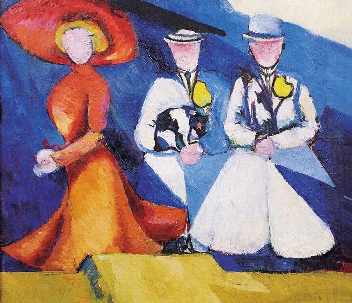 Oleksandr Bohomazov - Three Female Figures - 1909-10