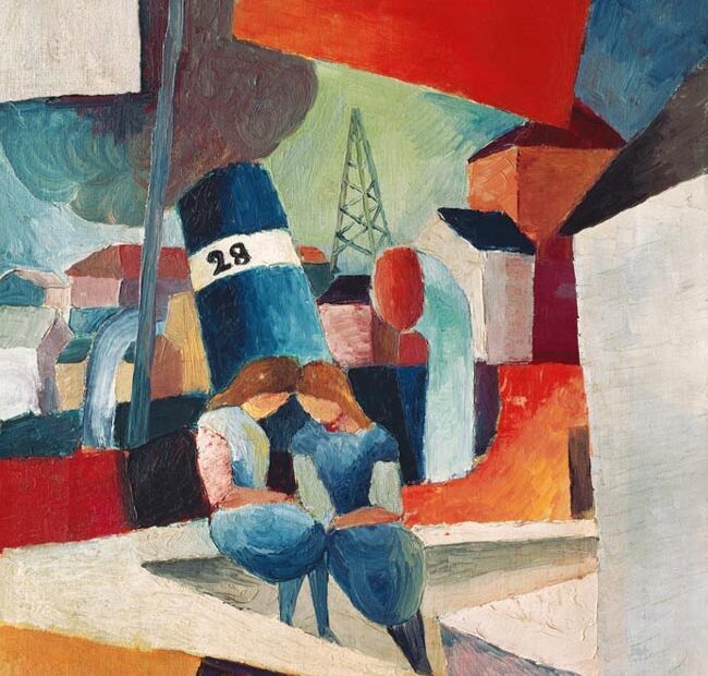 August Macke - The Port Of Duisburg