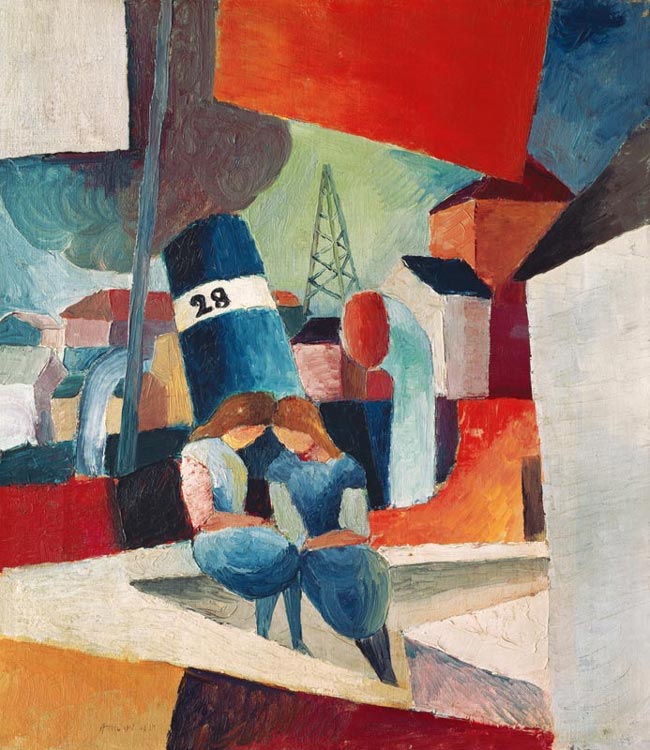 August Macke - The Port Of Duisburg