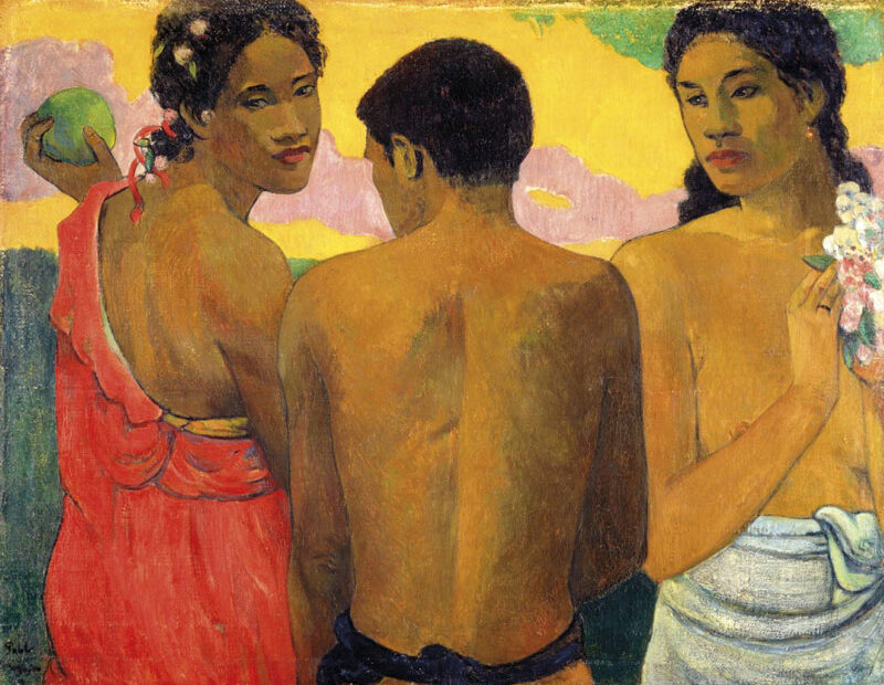 Paul Gauguin - Three Tahitians - 1899