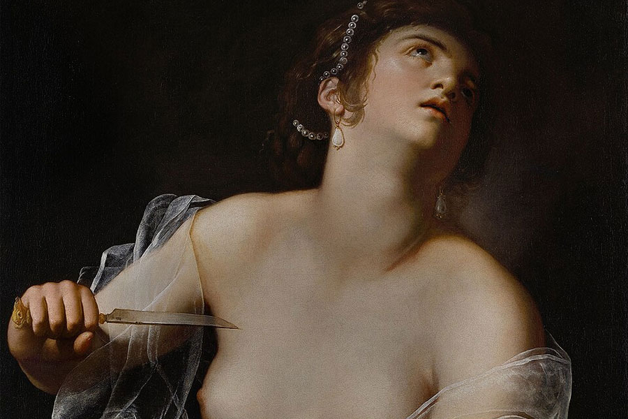 Artemisia Gentileschi - Lucretia - Detail